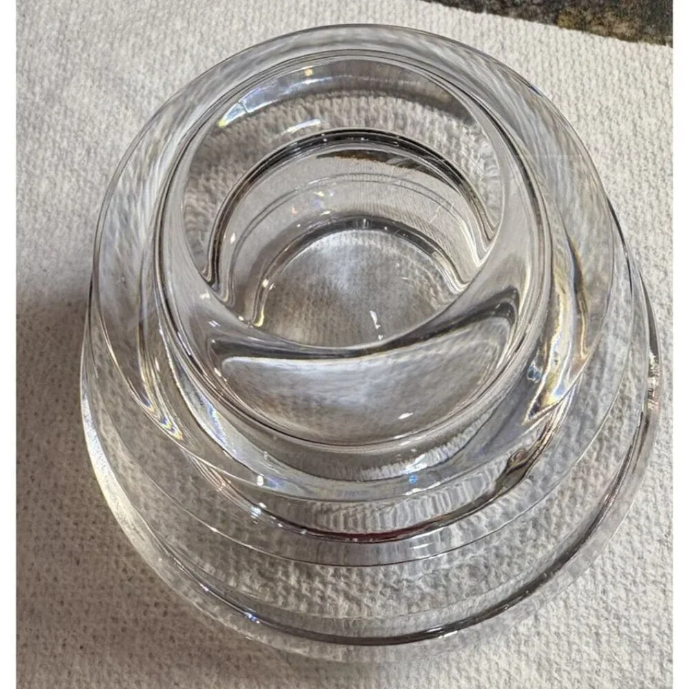 Lenox Ovations Radiance Crystal Candleholder Czech Republic 4 in. Excellent